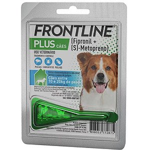 Antipulgas e Carrapatos Frontline Plus Cães entre 10 e 20kg