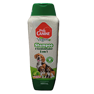 Shampoo Procanine Vegano 5x1 Maçã Verde 500 ml