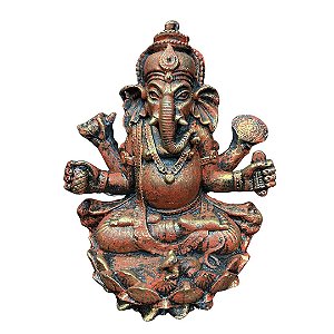 Ganesha na Flor vermelho
