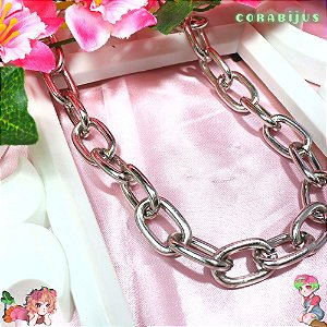 COLAR CORRENTE PRATA (UNID)