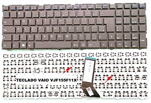 Teclado Vaio VJF155F11X Sem moldura