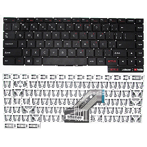 Teclado Notebook Compatível Positivo Motion I34128b Scdy-315-18-1 Br