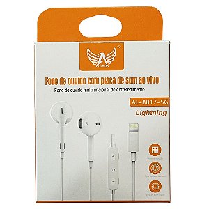 Fone de Ouvido Lightining com Efeito ao Vivo Altomex AL-8817-5G