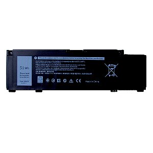 Bateria Notebook Compatível Dell Inspiron 5490 G Series G3 3590 3500 G5 5500 - 266J9 4255mAh 51Wh (Forma de envio, somente via PAC, não escolha Sedex)