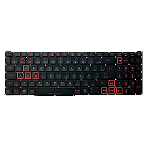 Teclado Compatível Notebook Acer Nitro 5 AN515-43 AN517-52 Backlight