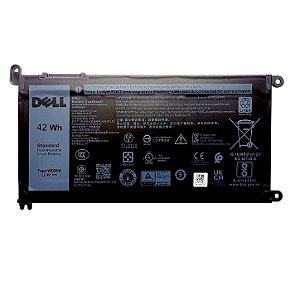 Bateria Notebook Dell Inspiron Original Genuína WDX0R 42Wh (Forma de envio, somente via PAC, não escolha Sedex)