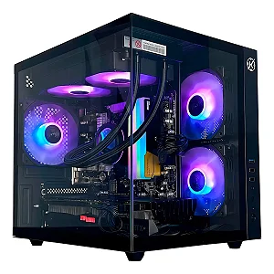 Gabinete Gamer Kalkan Midgard Preto Micro-atx Aquário Preto