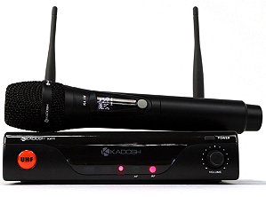 Sistema de Microfone sem Fio Bastão UHF Kadosh K411M. Recarregável