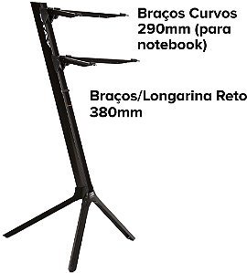 Suporte para Teclados/Periféricos Stay Slim 1100/02 - Cor Preta