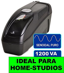 NoBreak Senoidal Profissional 1200VA IDEAL PARA HOME STUDIOS