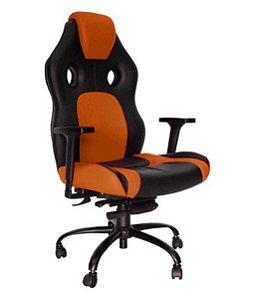 Cadeira Gamer para Escritório Linha Gamer Racing Laranja