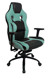 Cadeira Gamer com Almofada Linha Gamer Racing Verde