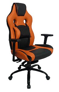 Cadeira Gamer com Almofada Linha Gamer Racing Laranja