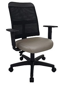 Cadeira para Escritório e Home Office Linha Conti Cinza