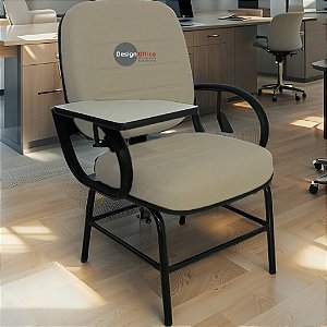 Cadeira que Suporta até 200kg Com Prancheta para Obesos e Porteiros, ideal para Escritório e Portaria de Prédios e Condomínios