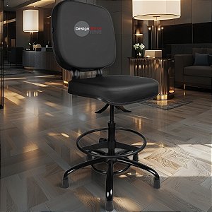 Cadeira Caixa Alta que Suporta até 250kg para Porteiros e Obesos, ideal para Portaria de Prédios e Condomínios