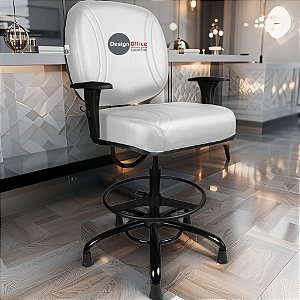 Cadeira Caixa Alta que Suporta até 250kg para Porteiros e Obesos, ideal para Portaria de Prédios e Condomínios