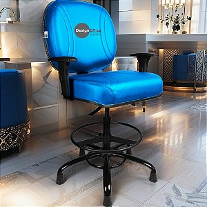 Cadeira Caixa Alta que Suporta até 250kg para Porteiros e Obesos, ideal para Portaria de Prédios e Condomínios