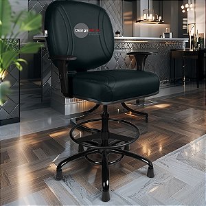 Cadeira Caixa Alta que Suporta até 250kg para Porteiros e Obesos, ideal para Portaria de Prédios e Condomínios