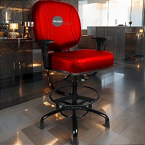 Cadeira Caixa Alta que Suporta até 250kg para Porteiros e Obesos, ideal para Portaria de Prédios e Condomínios