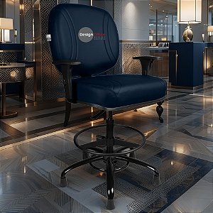 Cadeira Caixa Alta que Suporta até 250kg para Porteiros e Obesos, ideal para Portaria de Prédios e Condomínios