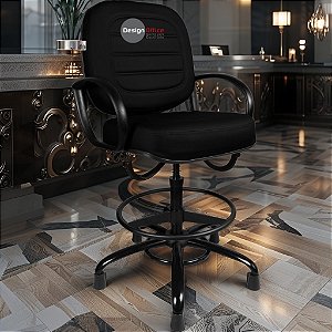 Cadeira Caixa Alta que Suporta até 250kg para Porteiros e Obesos, ideal para Portaria de Prédios e Condomínios