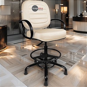 Cadeira Caixa Alta que Suporta até 250kg para Porteiros e Obesos, ideal para Portaria de Prédios e Condomínios