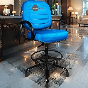 Cadeira Caixa Alta que Suporta até 250kg para Porteiros e Obesos, ideal para Portaria de Prédios e Condomínios