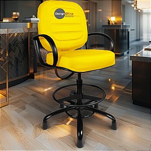 Cadeira Caixa Alta que Suporta até 250kg para Porteiros e Obesos, ideal para Portaria de Prédios e Condomínios