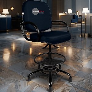 Cadeira Caixa Alta que Suporta até 250kg para Porteiros e Obesos, ideal para Portaria de Prédios e Condomínios