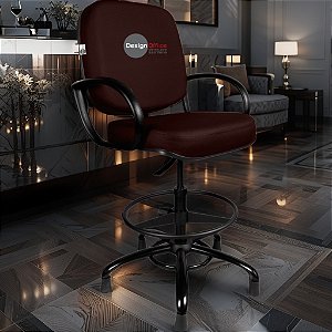 Cadeira Caixa Alta que Suporta até 250kg para Porteiros e Obesos, ideal para Portaria de Prédios e Condomínios