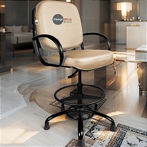 Cadeira Caixa Alta que Suporta até 250kg para Porteiros e Obesos, ideal para Portaria de Prédios e Condomínios