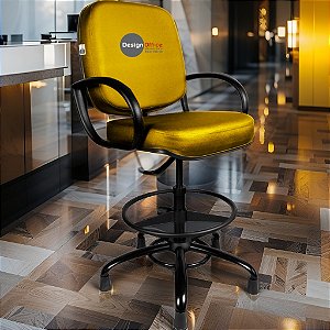 Cadeira Caixa Alta que Suporta até 250kg para Porteiros e Obesos, ideal para Portaria de Prédios e Condomínios