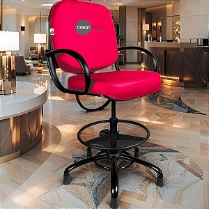 Cadeira Caixa Alta que Suporta até 250kg para Porteiros e Obesos, ideal para Portaria de Prédios e Condomínios