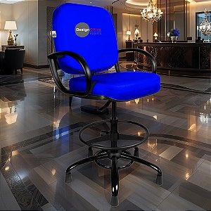 Cadeira Caixa Alta que Suporta até 250kg para Porteiros e Obesos, ideal para Portaria de Prédios e Condomínios