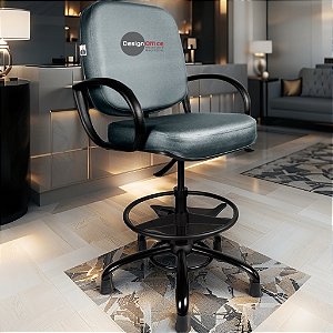 Cadeira Caixa Alta que Suporta até 250kg para Porteiros e Obesos, ideal para Portaria de Prédios e Condomínios