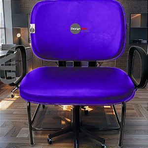 Cadeira que suporta até 300kg para Obesos Super Reforçada – Ideal para atendimento ao público em Clínicas, Hospitais, Igrejas e Instituições Financeiras - Roxo