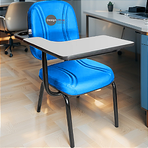 Cadeira Escolar Super Reforçada que Suporta até 200kg para Obesos, ideal para Escolas e Faculdades - Azul Bebê