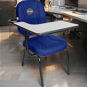 Cadeira Escolar Super Reforçada que Suporta até 200kg para Obesos, ideal para Escolas e Faculdades - Azul Royal