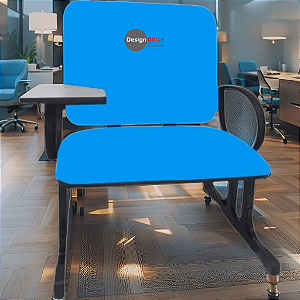 Cadeira Escolar Super Reforçada que Suporta até 300kg para Obesos, ideal para Escolas e Faculdades - Azul Bebê