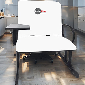 Cadeira Escolar Super Reforçada que Suporta até 300kg para Obesos, ideal para Escolas e Faculdades - Branco