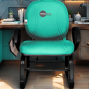 Cadeira Escolar Super Reforçada que Suporta até 300kg para Obesos, ideal para Escolas e Faculdades - Linha Fat - Verde Água