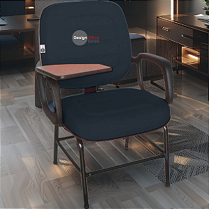 Cadeira Escolar que Suporta até 200kg Super Reforçada para Obesos, ideal para Escolas e Faculdades - Azul Marinho