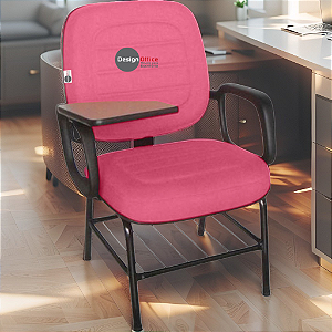 Cadeira Escolar que Suporta até 200kg Super Reforçada para Obesos, ideal para Escolas e Faculdades - Rosa Pink