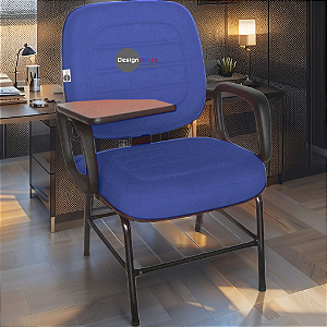Cadeira Escolar que Suporta até 200kg Super Reforçada para Obesos, ideal para Escolas e Faculdades - Azul Royal