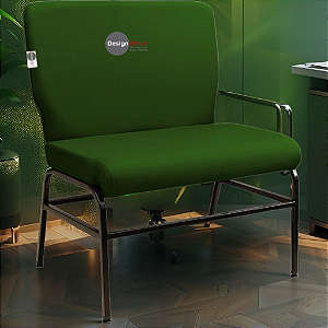 Cadeira para Igreja que Suporta até 300kg Super Reforçada para Obesos, ideal para Igrejas, Escolas e Faculdades - Verde Escuro