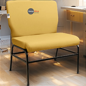 Cadeira para Igreja que Suporta até 300kg Super Reforçada para Obesos, ideal para Igrejas, Escolas e Faculdades - Amarelo Mostarda