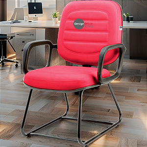 Cadeira para Obesos que Suporta até 200kg Super Reforçada, ideal para Porteiros, Portaria de Condomínios, Escolas, Faculdades e Escritórios - Rosa Pink