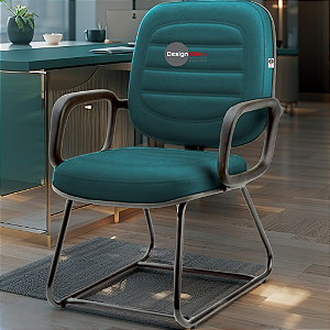 Cadeira para Obesos que Suporta até 200kg Super Reforçada, ideal para Porteiros, Portaria de Condomínios, Escolas, Faculdades e Escritórios - Verde