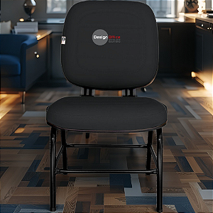 Cadeira para Obesos que Suporta até 200kg Super Reforçada, ideal para Porteiros, Portaria de Condomínios, Escolas, Faculdades e Escritórios - Azul Marinho